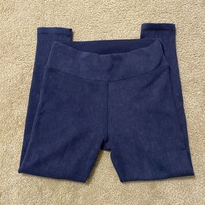 Aerie navy blue ribbed seamless 7/8 leggings